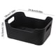 thumbnail image 5 of Caja De Almacenamiento De Plástico Caja de almacenamiento de plástico negro de 24 x 18 x 10,5 cm Rkxzt, 5 of 6