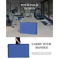 thumbnail image 2 of YRLLENSDAN Gymnastics Mats, Cartwheel Mat Wrestling Mat Yoga Mat Thick 2 Inch Folding Exercise Mat Tumbling Mats for Gymnastics for Home, Blue, 2 of 7