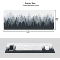 thumbnail image 4 of Backwoods Large Mouse Pads Gaming Square Long Novelty Big Computer Gaming Mat for Retouching 3D Pattern Hard Thick Extended XXL with Design Non-Slip Rubber Base Full Desk Mousepad Waterproof 80X30, 4 of 5