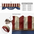 thumbnail image 6 of 4th of July Tie Up Valance Curtains for Windows, Kitchen Curtains Window Treatments, Sunflower Independence Day Short Window Shades Valances for Bedroom Bathroom Cafe 54"x18", 6 of 8