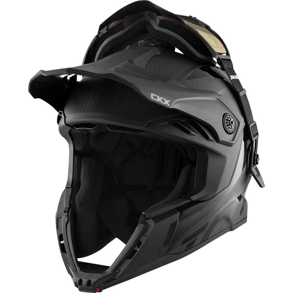 CKX Titan Air Flow Carbon Full Face Snowmobile Helmet Matte Black 509903