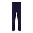 thumbnail image 4 of Blekii Men's Waffle Knit Joggers, Summer Weight Sweatpants with Straight Leg, Loose Fit Casual Pants for Lounge, Breathable Comfort Bottoms, Versatile Pants for Home, Travel, Or, 4 of 10