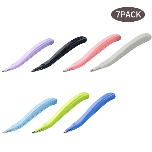 WLGJL 7 PCS Professional Magnetic Staple Remover Puller Staples Remover Staple Removal Tool for  Office and Home 7 Colors