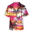 thumbnail image 3 of Men's Short Sleeve V-Neck Summer Print Chest Pocket Care Worker Top M, 3 of 3