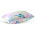 thumbnail image 5 of Butterfly Effect Velvet Oblong Lumbar Plush Throw Pillow Cover/Shams Cushion Case - 20x30in - Decorative Invisible Zipper Design for Couch Sofa Pillowcase Only, 5 of 7