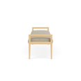 thumbnail image 4 of Pemberly Row Waiting Reception 3 Seat Bench Wood Frame in Brown, 4 of 5