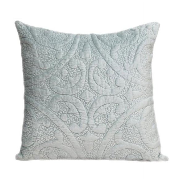 Parkland Collection PILL21336P Cristal Transitional Gray Square Throw Pillow