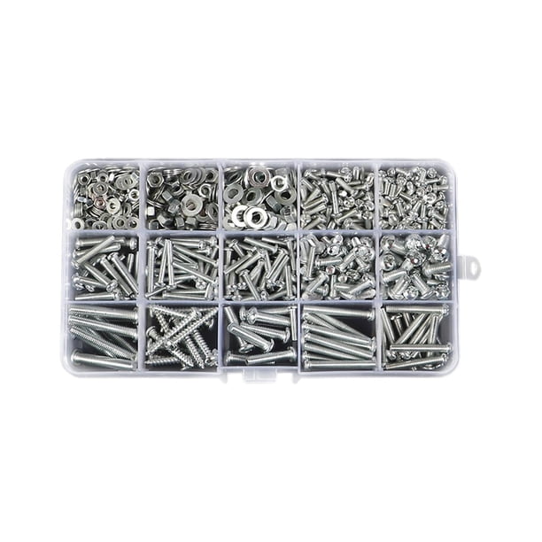 Juego de tornillos surtidos, juego de herramientas, tornillos portátiles, juego de tuercas y pernos, herramienta de reparación, tornillos autorroscant