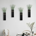 thumbnail image 6 of Wall Planters for Indoor Plants - 4 Pack Wood Wall Vases for Dried Flowers & Artificial Plants Modern Farmhouse Wooden Vase for Living Room Bedroom Kitchen Decorations - Black, 6 of 15