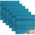 thumbnail image 6 of GZHJMY Summer Starfish Blue Wooden Napkins Reusable Washable Cloth Napkins Set of 4, Soft Comfortable Dinner Napkins for Family Weddings Holiday Party 20 X 20 Inch Washcloths, 6 of 7