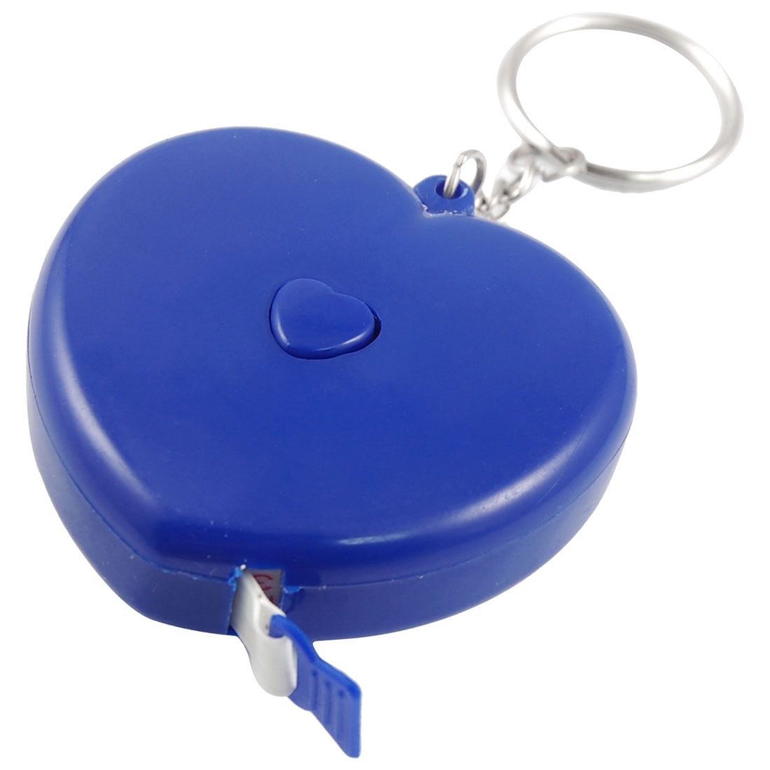 Blue Heart Shape Plastic Case Retractable Tape Measure 1.5M