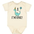 thumbnail image 3 of Inktastic First Birthday Dinosaur Party 1 Year Old Boys or Girls Baby Bodysuit, 3 of 5