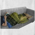 thumbnail image 6 of Winery Soft Flannel Fleece Blanket, Red Wine Bottles with Grapes on Timber Board Tuscany Italian Terrace Scenery, Cozy Plush for Indoor and Outdoor Use, 50" x 60", Green Blue Brown, by Ambesonne, 6 of 6