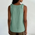 thumbnail image 7 of Lmueinov Womens Summer Tie Strap Tank Top Sleeveless Round Neck Shirt Trendy Casual Loose Fit Blouse for Daily Wear, 7 of 7