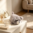 thumbnail image 4 of Realistic Schnauzer Stuffed Animal Plush Toy, Soft Cuddly Sleep Aid Anxiety Relief Plush Doll, Warm Companion Gift for Kids and Adults Animal Lovers, 4 of 7