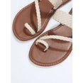 thumbnail image 3 of Women Leopard Pattern Thong Sandals, Fashion Summer Flat Sandals, 3 of 4