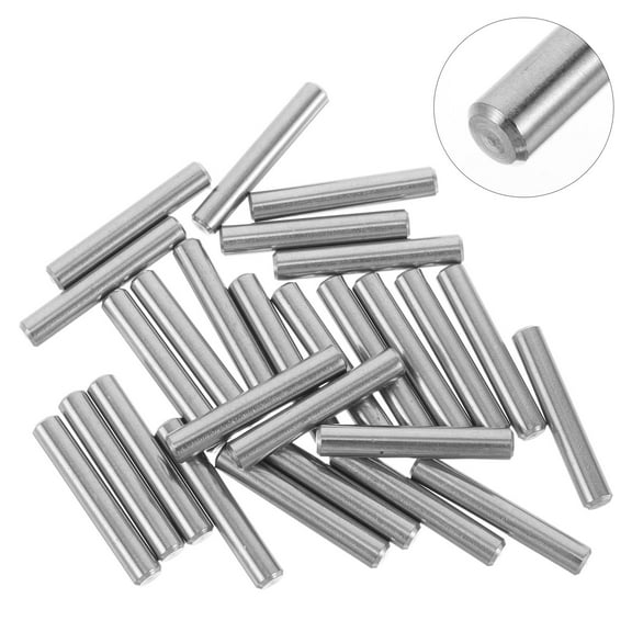 OUNONA HOMEMAXS 25pcs Stainless Steel Dowel Pins Round Straight Rod Shelf Brackets Pegs Fastening Elements Replacement Shelf Support Pins