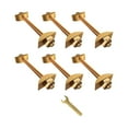 thumbnail image 1 of Conectores de fijación de muebles, conector de fijación de acero, profesional con conectores de encimera de llave pernos para el marco de la cama 6 piezas, 1 of 8