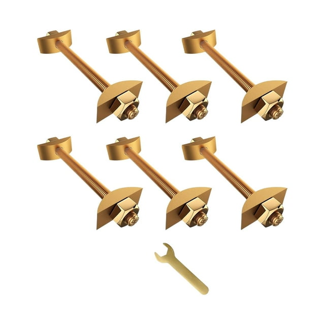 Luzkey Connecteurs de Fixation de Meubles Connecteurs de Comptoir Accessoires Fixations de Table pour Blocs de Boucher Tables 6 Pcs