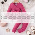 thumbnail image 6 of QGJZVUNL Toddler Baby Girl Clothes Long Sleeve Knitted Bowknot Sweater Shirts and Pants Fall Winter Outfits Size 6-9 Months, 6 of 6