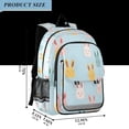 thumbnail image 2 of FORMRS Unisex School Backpack 17" Student Travel Bag with Laptop Compartment, Cute Rabbits, 2 of 7