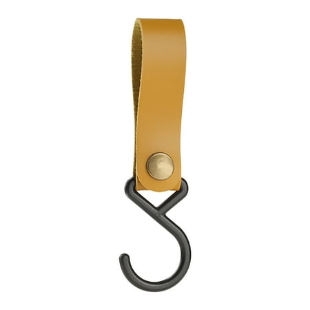 

Household Hooks Clearance! Fdelink 1×Leather Storage Hook Portable Outdoor Hook Camping S Shaped Leather Storage Hook Keychain Pu Hook Triangle Shelf Hook Leather Storage Hook Curry