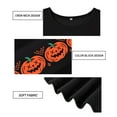 thumbnail image 2 of TIYOMI Plus Size Long Sleeve Tops For Women 3X Halloween Pumpkin Shirts Color Block Blouses Crewneck Tee Fall Winter Tunics 3XL 20W 22W, 2 of 3