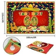thumbnail image 2 of HAMIGAR 6x4ft Happy 60th Birthday Banner Backdrop - Taco Bout 60 Fiesta Mexican Cactus Birthday Decorations Party Supplies for Men, 2 of 3