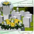 thumbnail image 3 of Bewildely Flores para cementerio, flores para tumbas de larga duración para todas las estaciones, flores para poda de cementerios Jardín y Patio tipo+5, 3 of 6