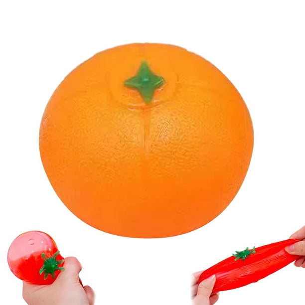 Transparent Simulation Fruit Water Ball Squishy Toy Decompression Rising Slow Stress Toy Relief T1h8
