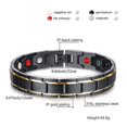 thumbnail image 2 of Fashion Titanium Steel Man Hologram Bracelets & Bangles Magnetic Health Protection Cool Punk Men Bracelets, 2 of 7