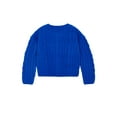 thumbnail image 2 of Wonder Nation Girls Chenille Sweater with Long Sleeves, Sizes 4-18 & Plus, 2 of 6