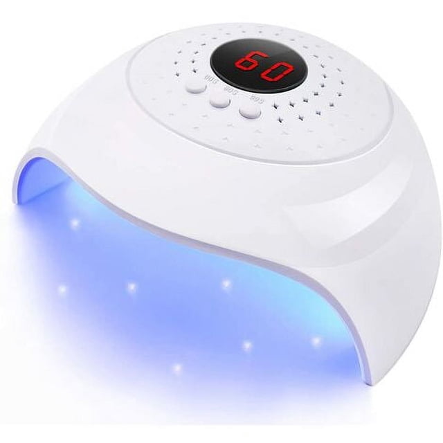 Lámpara de uñas LED UV de orquídea de 54 W, secador de uñas, lámpara UV para curar uñas de gel, con sensor automático y temporizador USB de 3 funciones