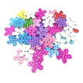 thumbnail image 2 of 50 Pieces Floral Dot Wooden Button 2 Holes Sewing Buttons for Clothes DIY 25mm, 2 of 7