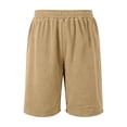 thumbnail image 6 of Mens Corduroy Shorts Casual Elastic Waist Drawstring 2026 Summer Beach Lounge Short Earthy Yellow XL, 6 of 7