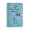 thumbnail image 2 of Book 100 Envelopes Money Saving Challenge Budget Binder PU Leather Cover with Cash Envelope PVC Pocket Zipper/Budget Cards   /Lable Stickers  as Money Organizer System Saving, 2 of 7