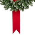 thumbnail image 4 of Northlight Set of 3 Pre-Lit B/O Flocked Wreaths on Red Ribbon Christmas Decoration 6.5', 4 of 4