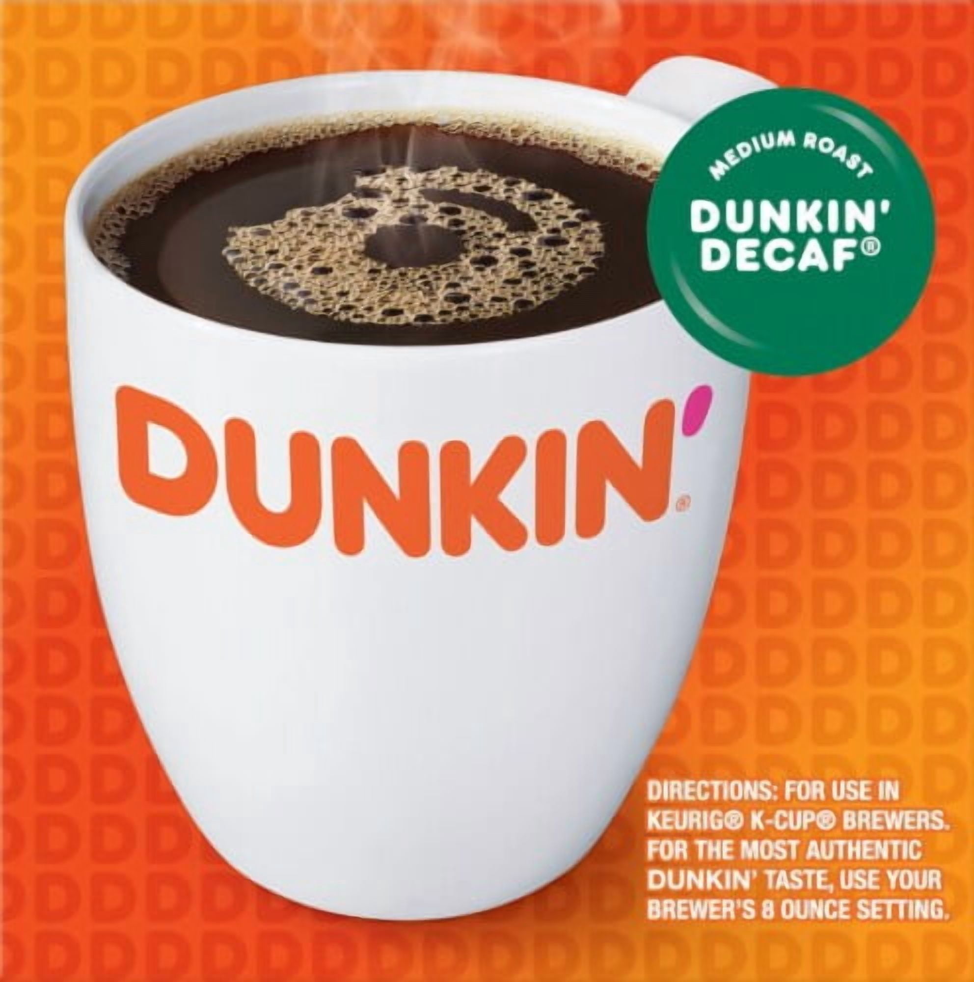 Dunkin' Decaf Medium Roast K-Cup Coffee Pods 10 ct - Pack of 2