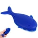 thumbnail image 4 of Cepillo de baño de silicona con forma de ballena, 2 en 1, para ducha y cabello, exfoliante de lufa de silicona, para ducha, 4 of 7