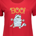 thumbnail image 3 of Inktastic Boo with Mummy Cat Women's Plus Size T-Shirt, 3 of 4