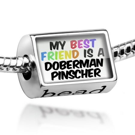 Bead My best Friend a Doberman Pinscher Dog from Germany Charm Fits All European (Best Food For Doberman Pinscher)