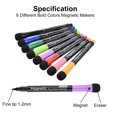 thumbnail image 2 of Magnetic Dry Erase Markers - Fine Tip, Multiple Colors, 12-pack, Low Odor Children's Whiteboard Markers(), 2 of 4