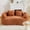 Orange, variant on Timbernest 66" Chenille Curved Sofa, Boneless 2 Seater Cloud Sofa for Small Spaces, Dark Blue
