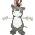 thumbnail image 2 of GiGwi 12" Squeaker with Rope Cozy Donkey Dog Toy, 2 of 5