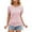 Pink, variant on Avamo Ladies Summer Tops Crew Neck T Shirt Short Sleeve T-shirt Bohemian Shirts Work Tee Burgundy M