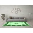 thumbnail image 3 of Ahgly Company Indoor Square Southwestern Emerald Green Country Area Rugs, 3' Square, 3 of 4