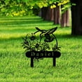 thumbnail image 3 of Custom Personalized Hummingbird Garden Metal Sign, Hummingbird Garden Stake, Garden Decor, Custom Garden Name Sign, 3 of 6