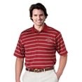 thumbnail image 1 of Monterey Club Men's Preston Stripe Texture Golf Polo Shirt #1615, 1 of 2