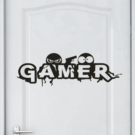 Gamer Removable Art Vinyl Mural Home Room Decor Wall Stickers