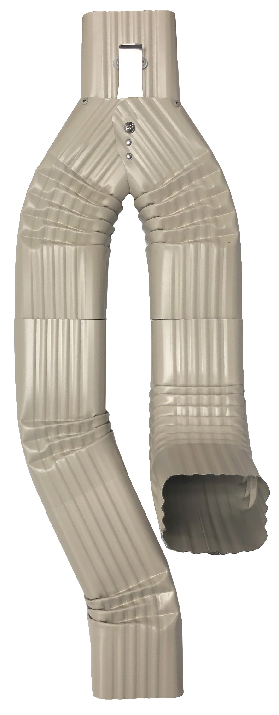 Inline Downspout Diverter for Rain Barrels (3X4, WICKER)